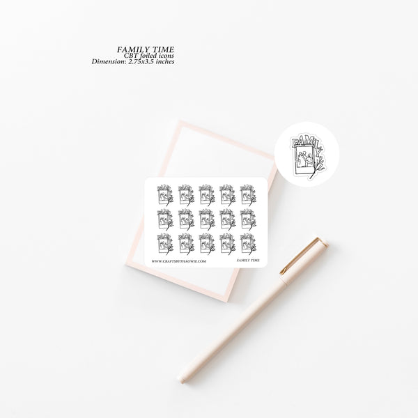 Family Time  | Foiled Icons